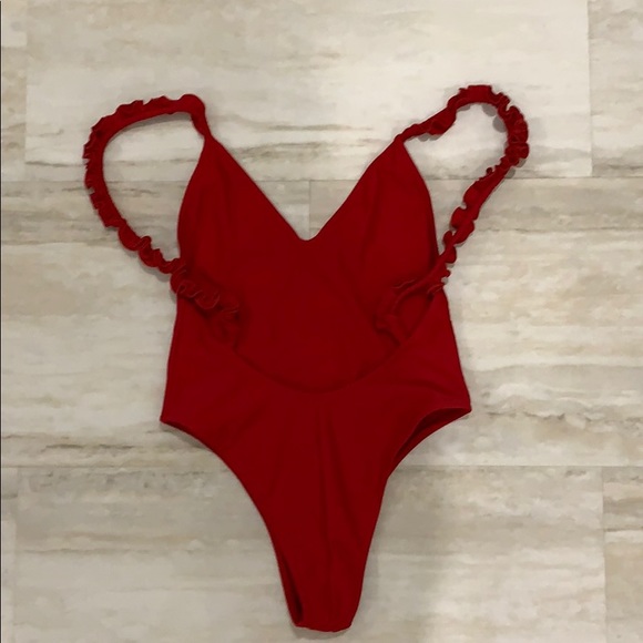 Kai Lani red one piece cheeky swimsuit - Picture 2 of 3